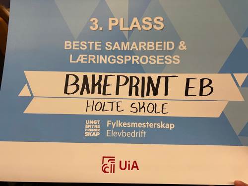 Diplom for en sterk 3. plass. 